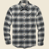 Stretch Seaview Flannel - Polar Night Plaid - Faherty - STAG Provisions - Tops - L/S Woven - Plaid
