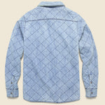 Good Feather Reversible Bondi Jacket - Indigo/Morning Star - Faherty - STAG Provisions - Outerwear - Coat / Jacket