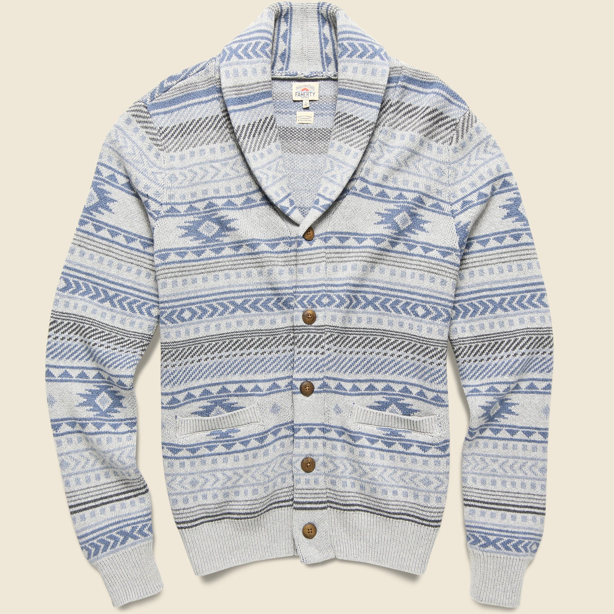 Yellowtail Cardigan - Bighorn River - Faherty - STAG Provisions - Tops - Sweater