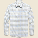 Stretch Featherweight Flannel - Grey Cream Plaid - Faherty - STAG Provisions - Tops - L/S Woven - Plaid