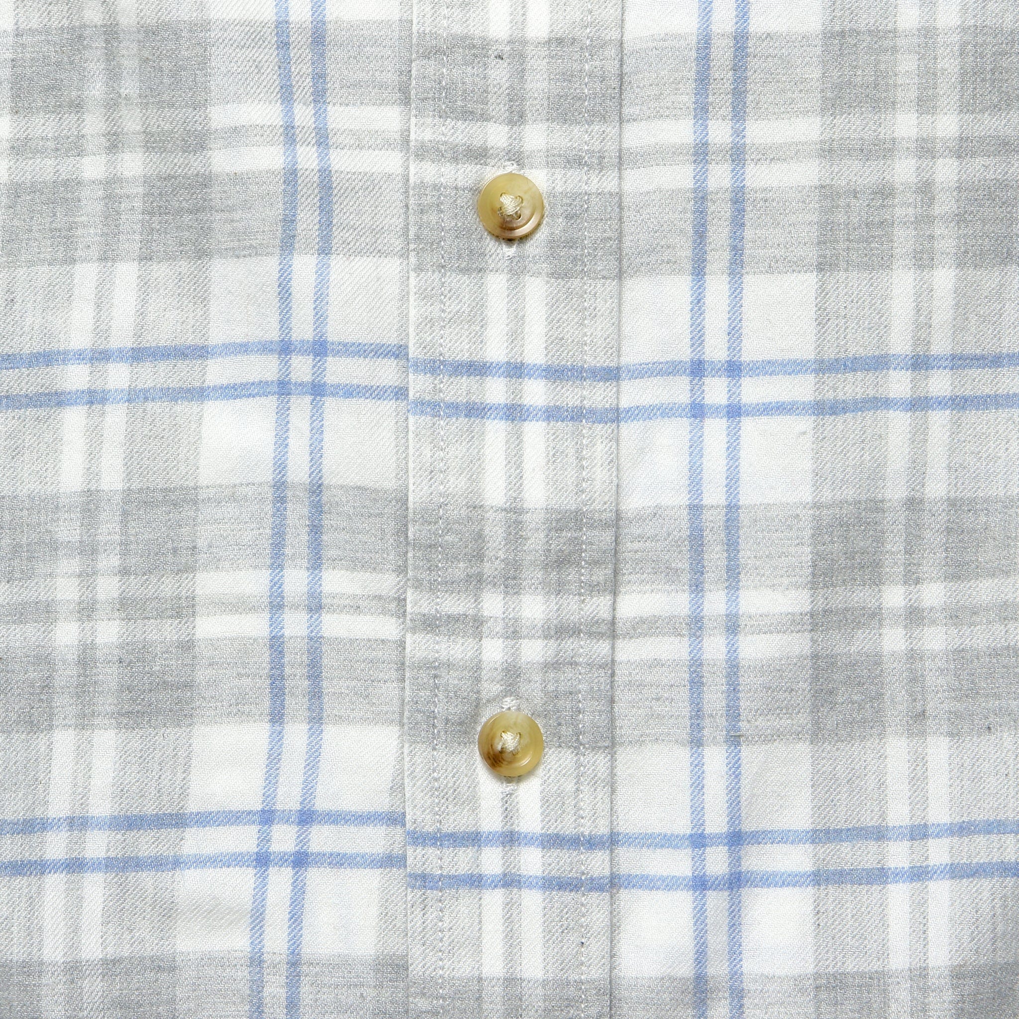 Stretch Featherweight Flannel - Grey Cream Plaid - Faherty - STAG Provisions - Tops - L/S Woven - Plaid
