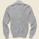 Marled Cotton Cardigan - Light Grey Marl - Faherty - STAG Provisions - Tops - Sweater