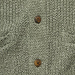 Marled Cotton Cardigan - Light Olive Marl - Faherty - STAG Provisions - Tops - Sweater