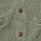 Marled Cotton Cardigan - Light Olive Marl - Faherty - STAG Provisions - Tops - Sweater