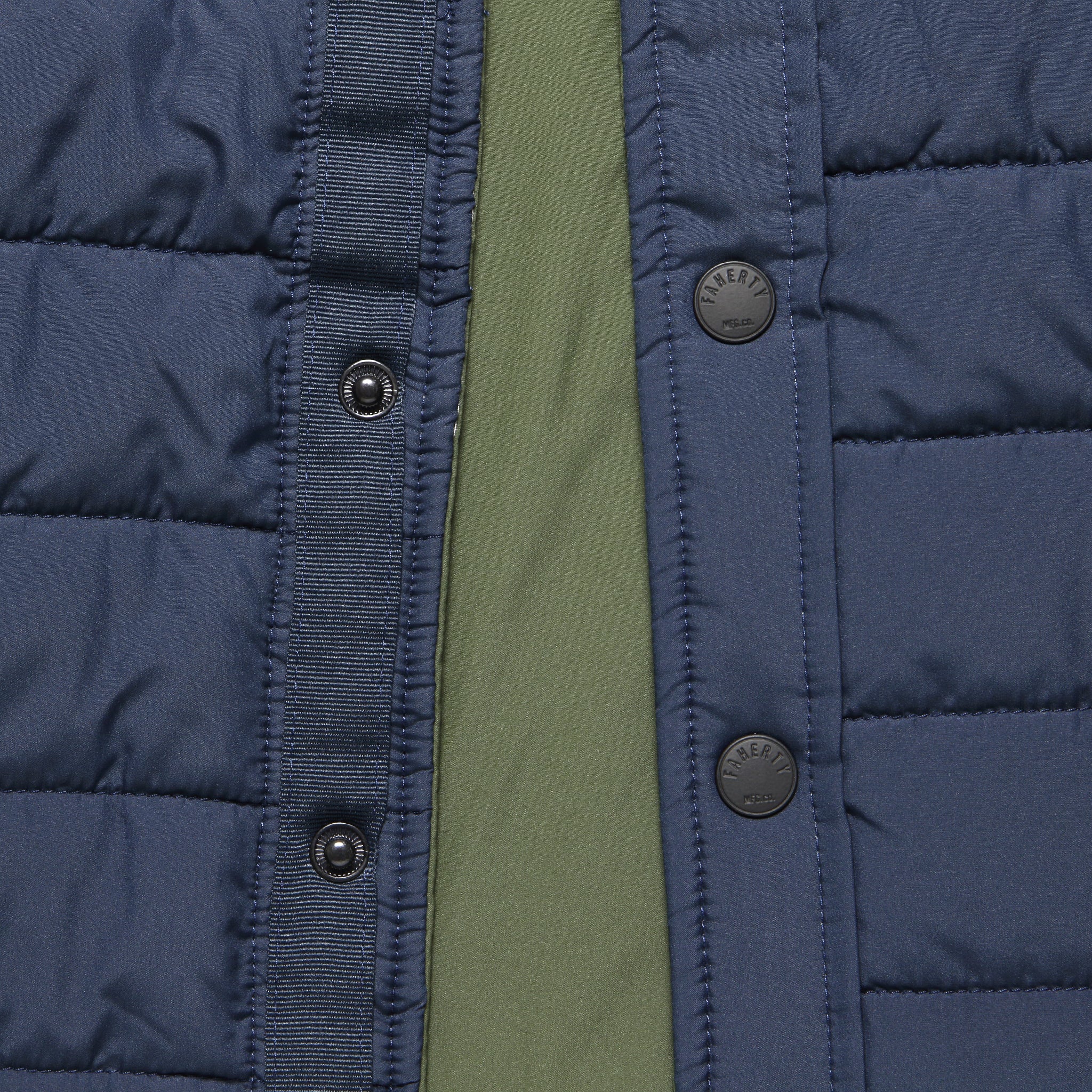 Atmosphere Reversible Shirt Jacket - Olive/Navy - Faherty - STAG Provisions - Outerwear - Shirt Jacket