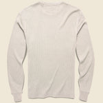 Legend Waffle Crew Shirt - Oatmeal Heather - Faherty - STAG Provisions - Tops - L/S Knit