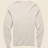 Legend Waffle Crew Shirt - Oatmeal Heather - Faherty - STAG Provisions - Tops - L/S Knit
