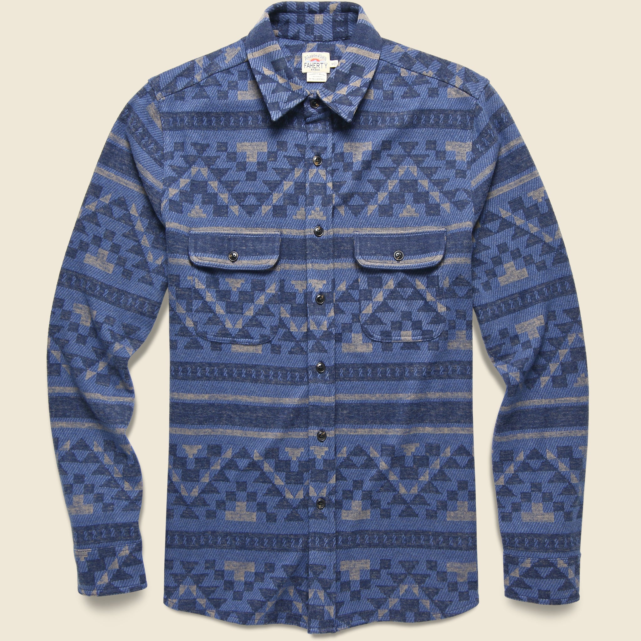 B. Yellowtail Legend Sweater Shirt - Bighorn Night - Faherty - STAG Provisions - Tops - L/S Woven - Overshirt
