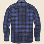Indigo Vintage Twill Plaid Workshirt - Indigo Night - Faherty - STAG Provisions - Tops - L/S Woven - Plaid