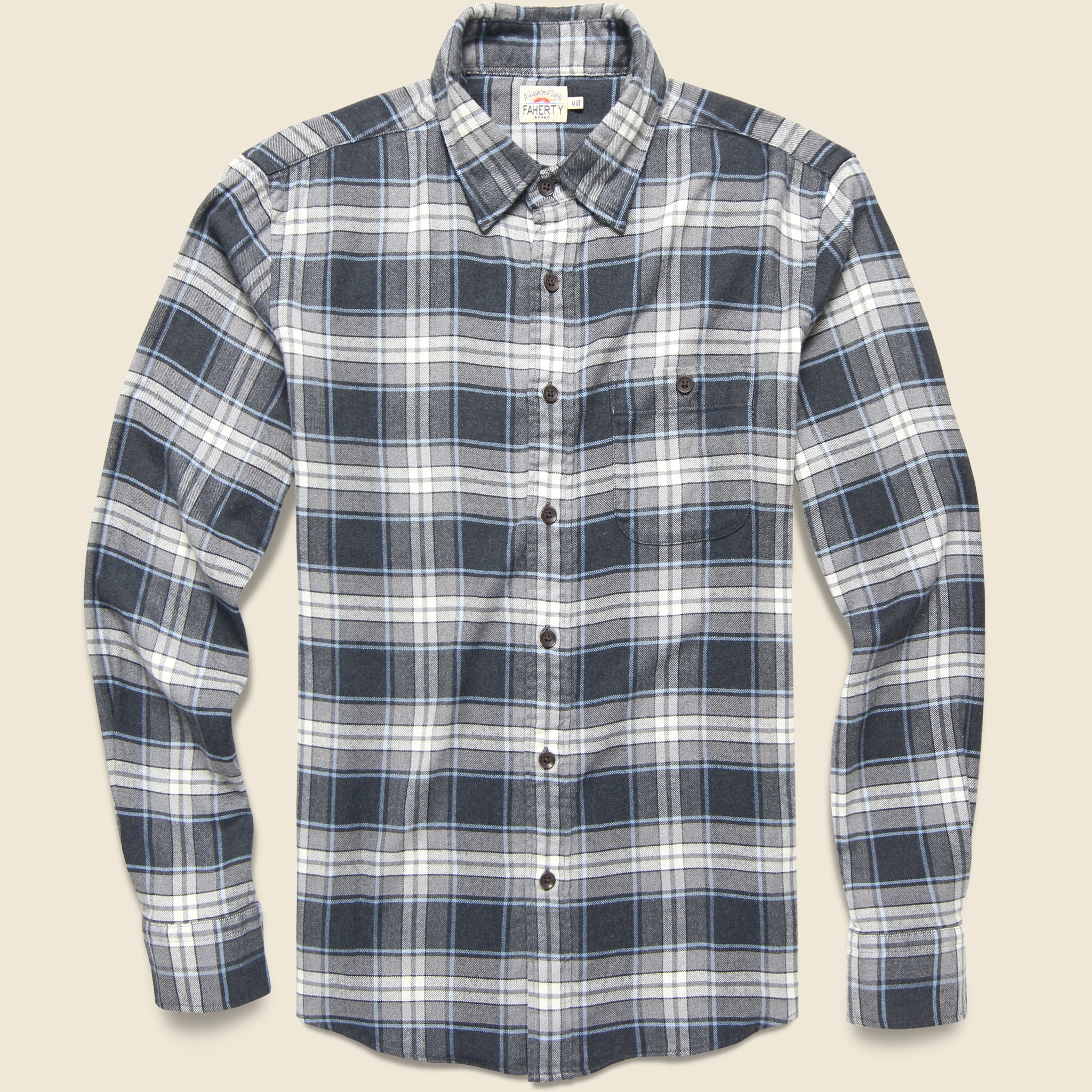 Movement Flannel - Polar Night Plaid - Faherty - STAG Provisions - Tops - L/S Woven - Plaid