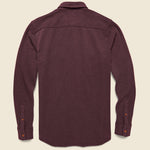 Knit Alpine Shirt - Burgundy Heather - Faherty - STAG Provisions - Tops - L/S Woven - Solid