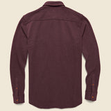 Knit Alpine Shirt - Burgundy Heather - Faherty - STAG Provisions - Tops - L/S Woven - Solid