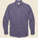 Stretch Oxford Shirt - Hayes Check - Faherty - STAG Provisions - Tops - L/S Woven - Plaid