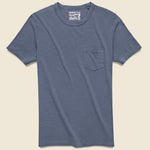Garment Dyed Pocket Tee - Dune Navy - Faherty - STAG Provisions - Tops - S/S Tee