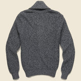Marled Cotton Cardigan - Deep Charcoal - Faherty - STAG Provisions - Tops - Sweater