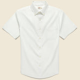 Oxford Ventura Shirt - White - Faherty - STAG Provisions - Tops - S/S Woven - Solid