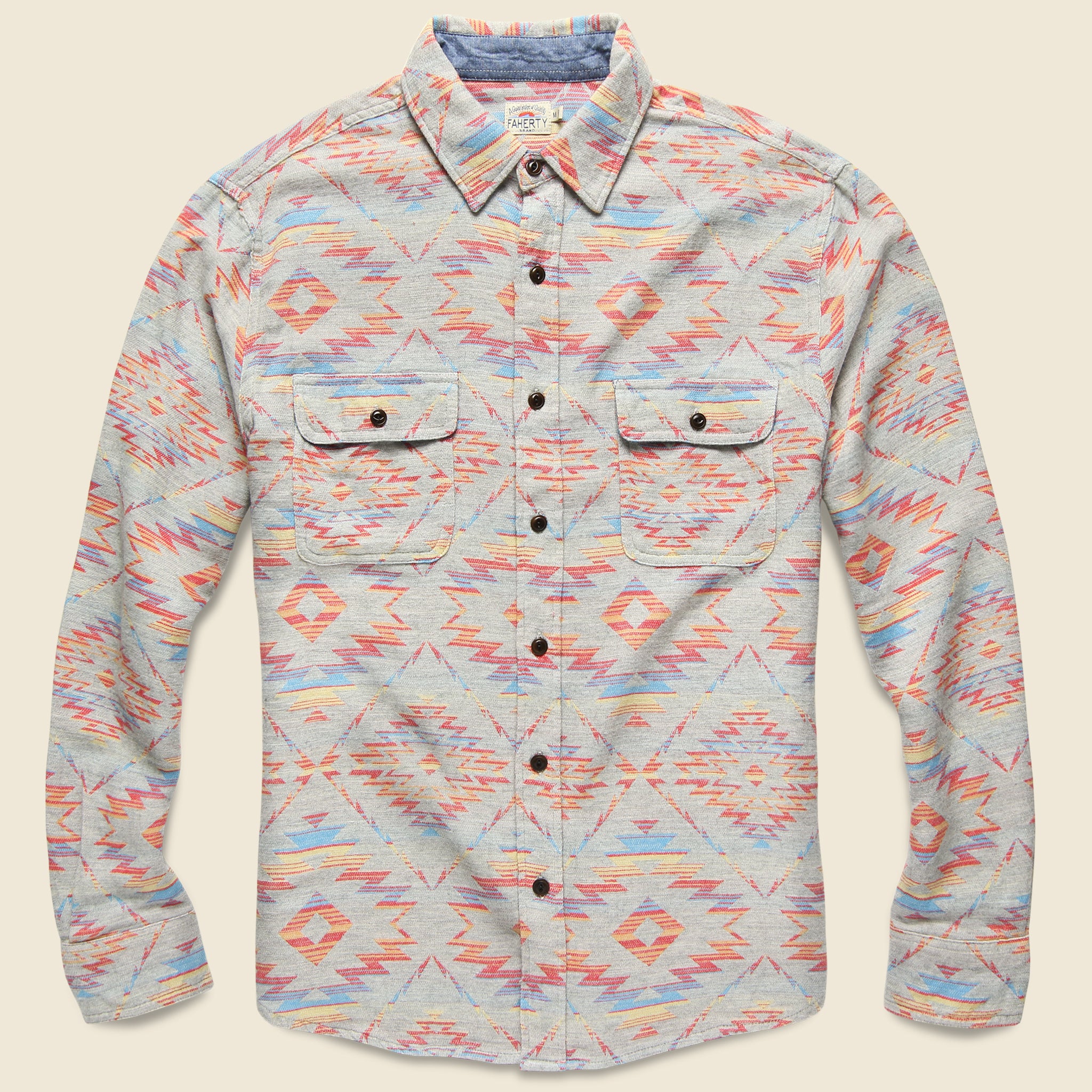 Belmar Workshirt - Chankillo Sunset - Faherty - STAG Provisions - Tops - L/S Woven - Other Pattern