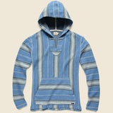 Terry Baja Poncho - Montauk Blue Serape - Faherty - STAG Provisions - Tops - Fleece / Sweatshirt