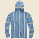 Terry Baja Poncho - Montauk Blue Serape - Faherty - STAG Provisions - Tops - Fleece / Sweatshirt