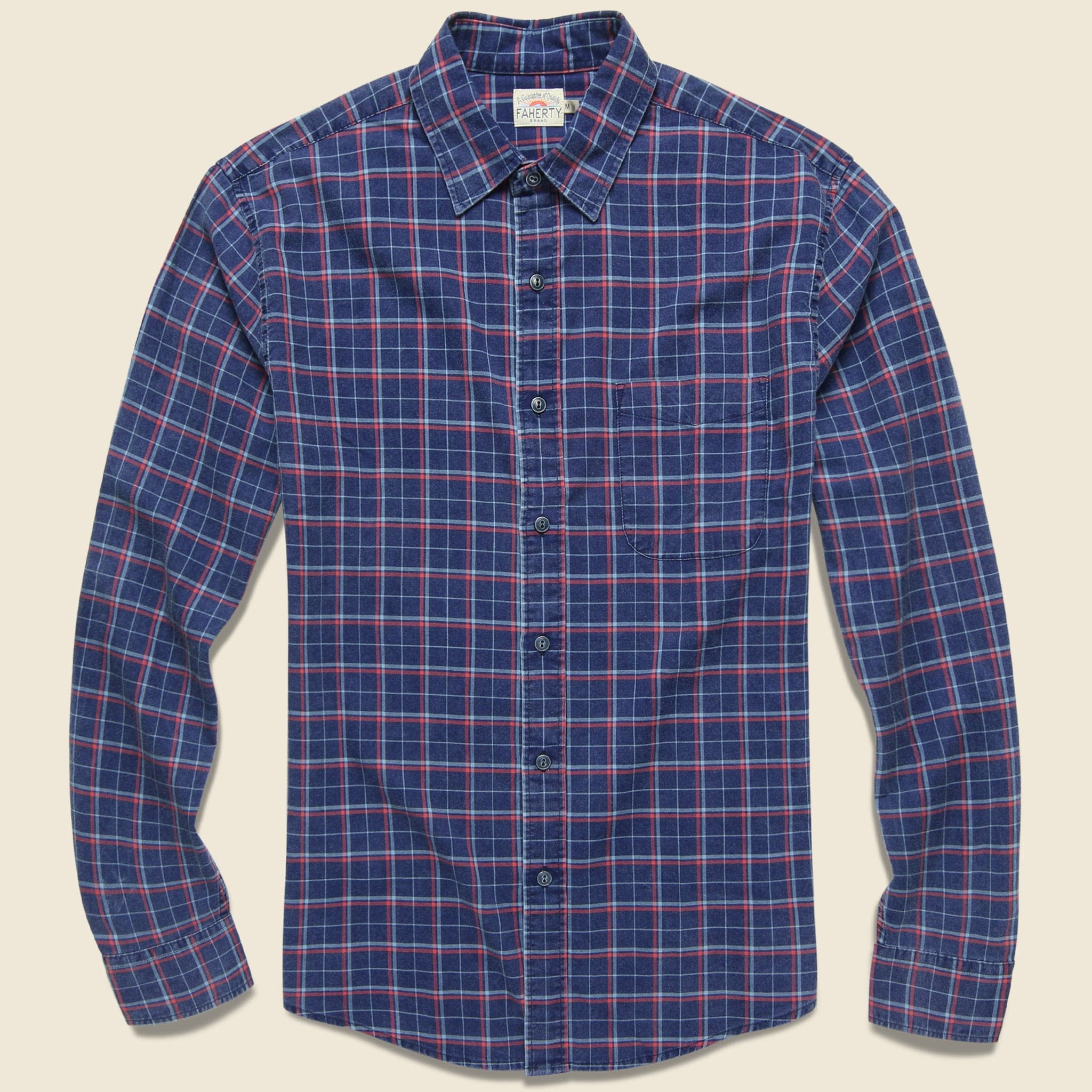 Ventura Shirt - Dark Indigo Multi - Faherty - STAG Provisions - Tops - L/S Woven - Plaid