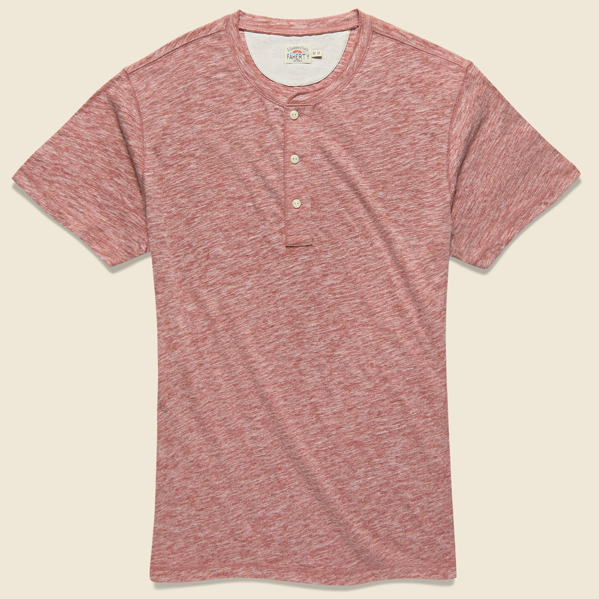 Heather Henley - Faded Red - Faherty - STAG Provisions - Tops - S/S Knit