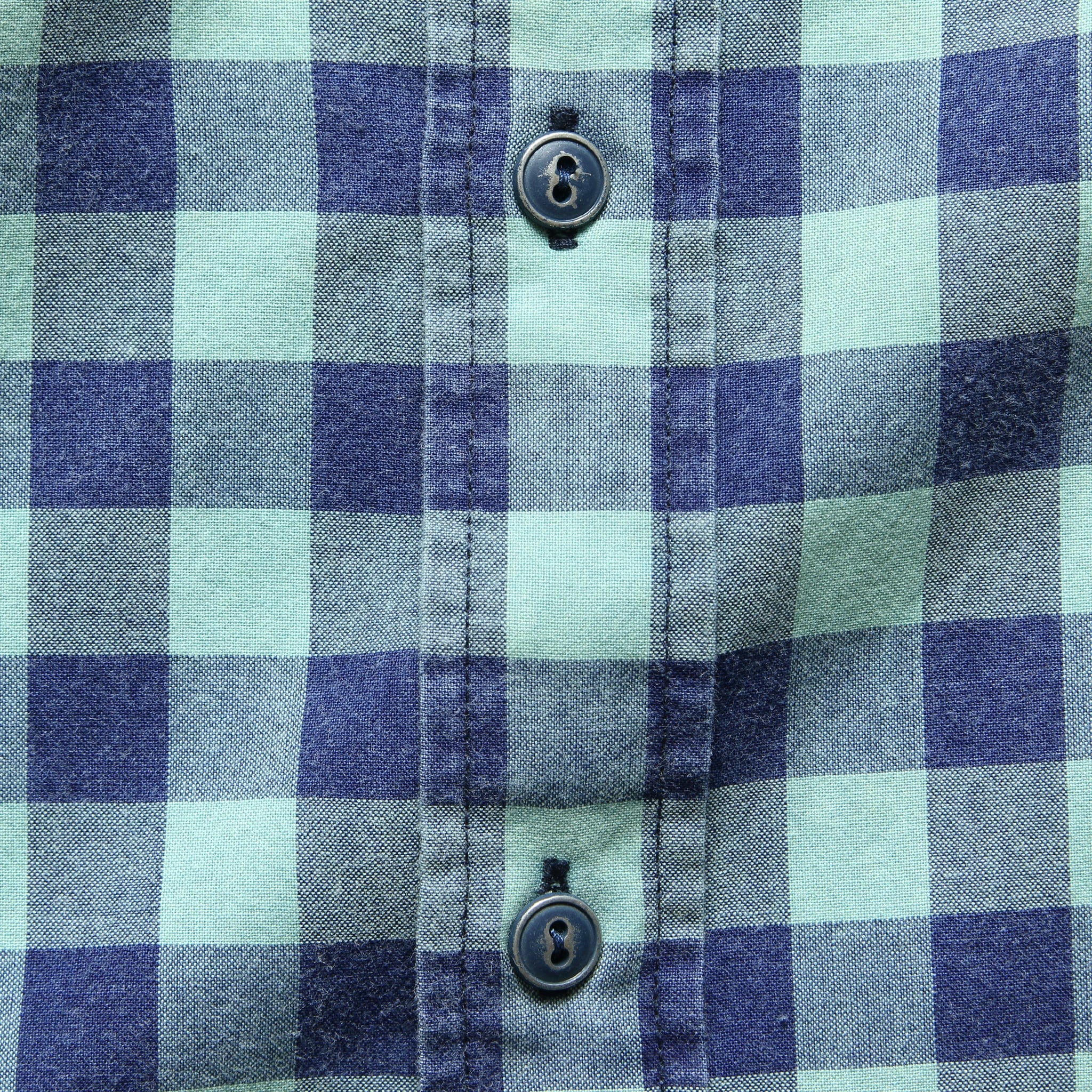 Ventura Buffalo Check Shirt - Indigo Sea - Faherty - STAG Provisions - Tops - S/S Woven - Plaid