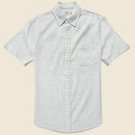 Oxford Ventura Shirt - Light Grey Heather - Faherty - STAG Provisions - Tops - S/S Woven - Solid