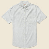 Oxford Ventura Shirt - Light Grey Heather - Faherty - STAG Provisions - Tops - S/S Woven - Solid