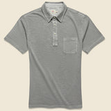 Garment Dyed Polo Shirt - Ice Grey - Faherty - STAG Provisions - Tops - S/S Knit