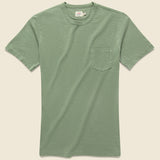 Garment Dye Pocket Tee - Spring Olive - Faherty - STAG Provisions - Tops - S/S Tee