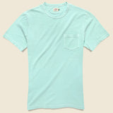 Garment Dyed Pocket Tee - Water Blue - Faherty - STAG Provisions - Tops - S/S Tee