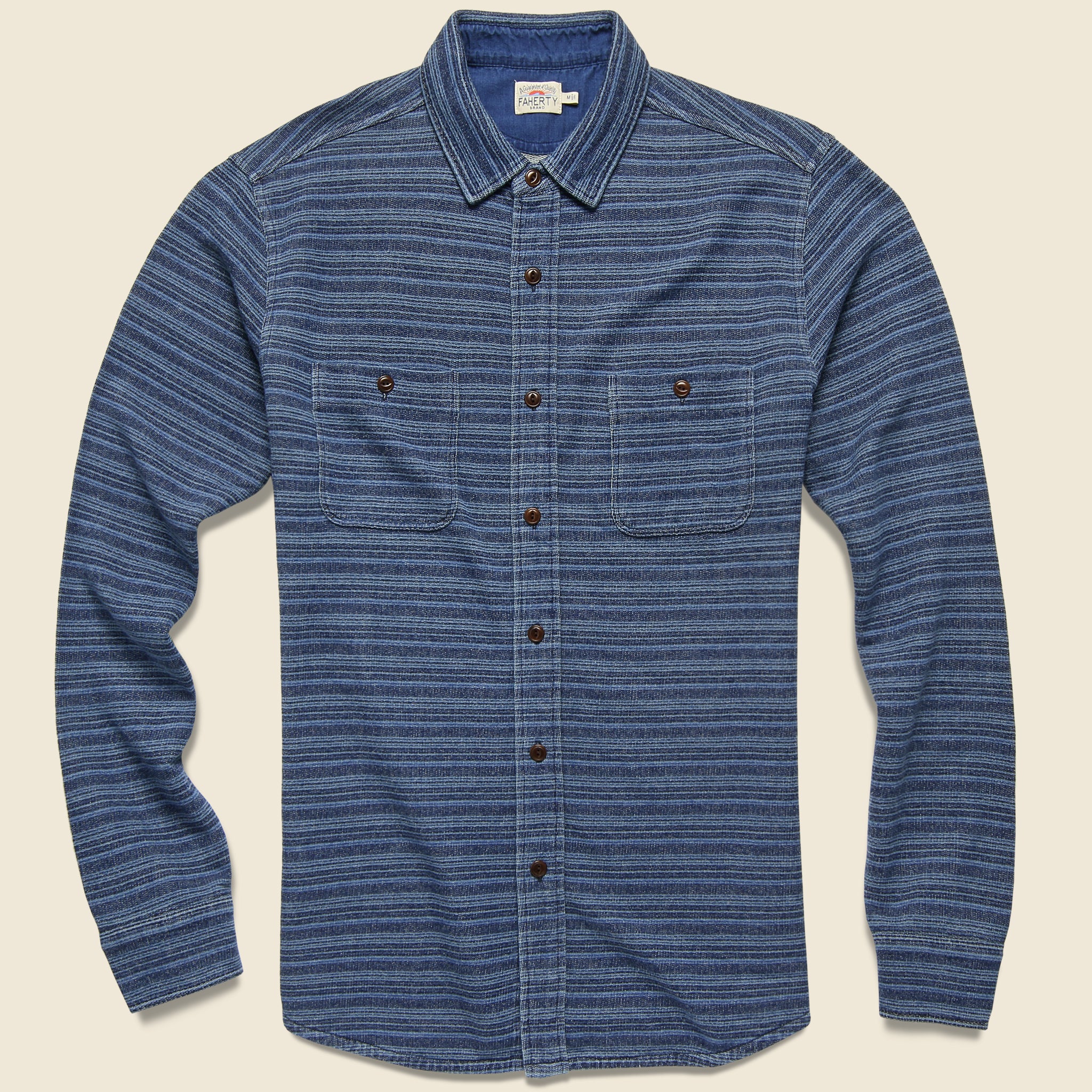 Faherty - L/S Knit Seasons Shirt, SS19 - Faherty - STAG Provisions - Tops - L/S Woven - Overshirt