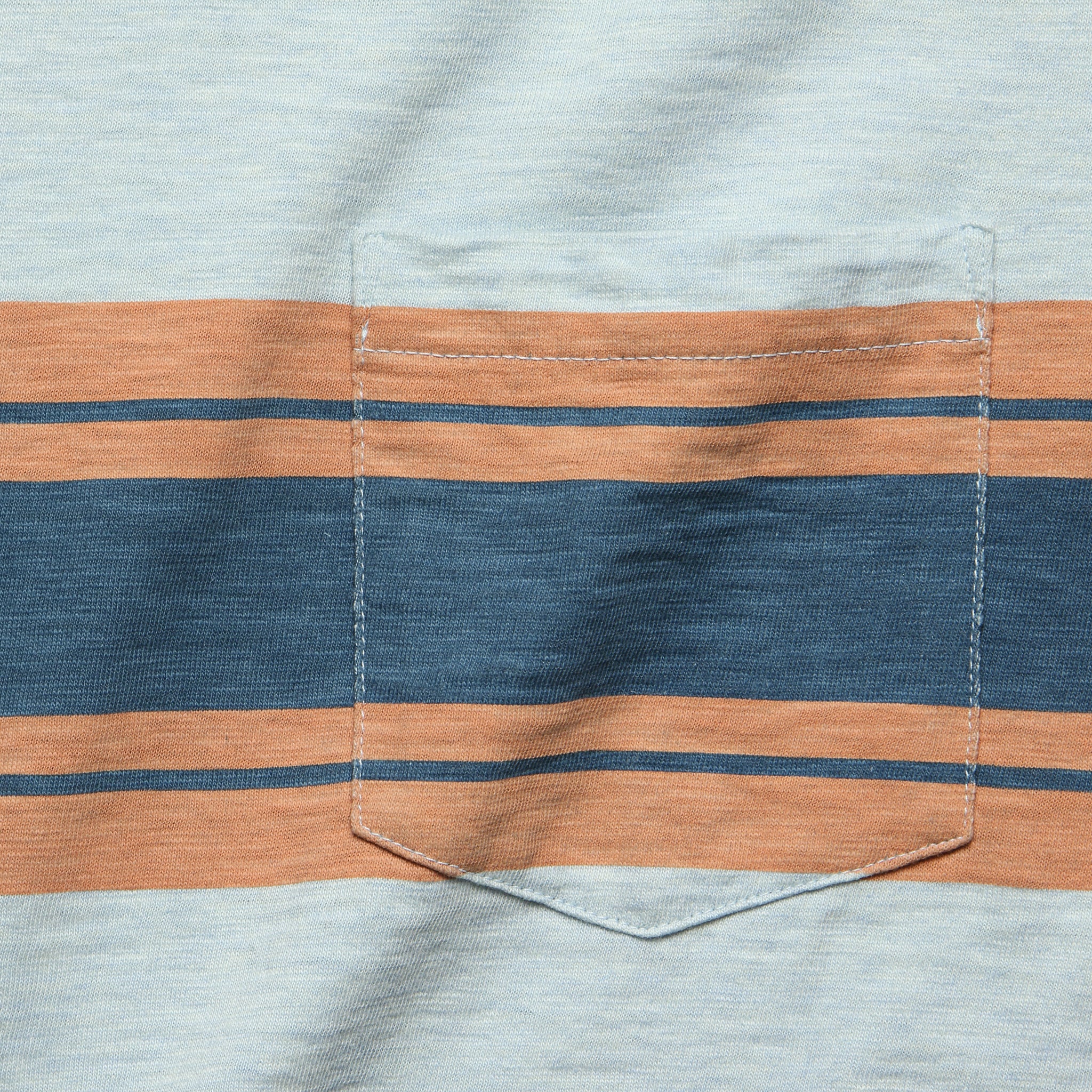 Faherty - S/S Surf Stripe Pocket Tee, SS19 - Faherty - STAG Provisions - Tops - S/S Tee