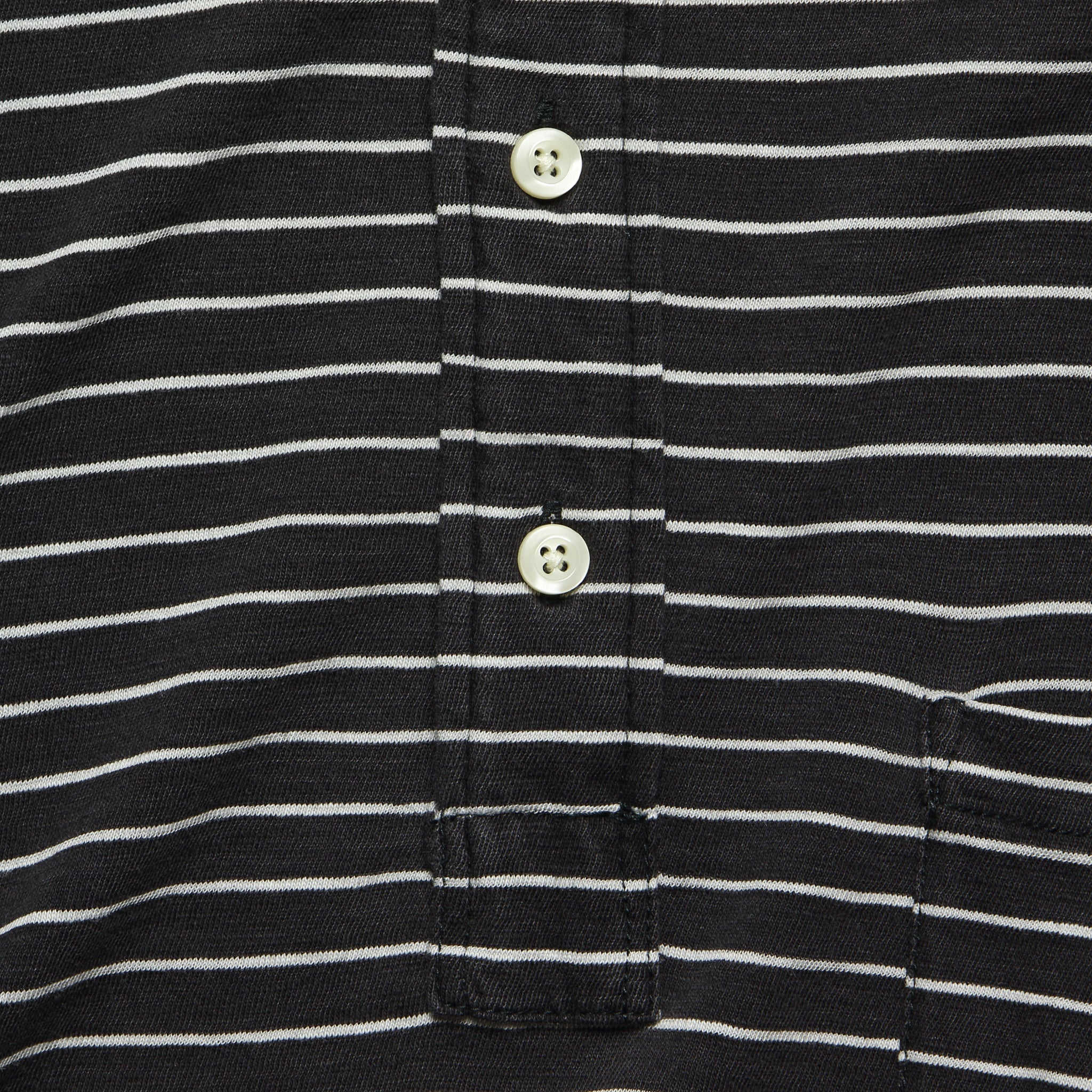Jersey Beach Polo - Black/White - Faherty - STAG Provisions - Tops - S/S Knit