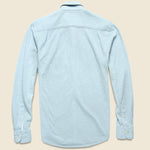 Knit Ventura Shirt - Blue - Faherty - STAG Provisions - Tops - L/S Knit