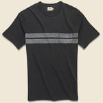 Twin Stripe Pocket Tee - Washed Black - Faherty - STAG Provisions - Tops - S/S Tee
