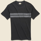 Twin Stripe Pocket Tee - Washed Black - Faherty - STAG Provisions - Tops - S/S Tee