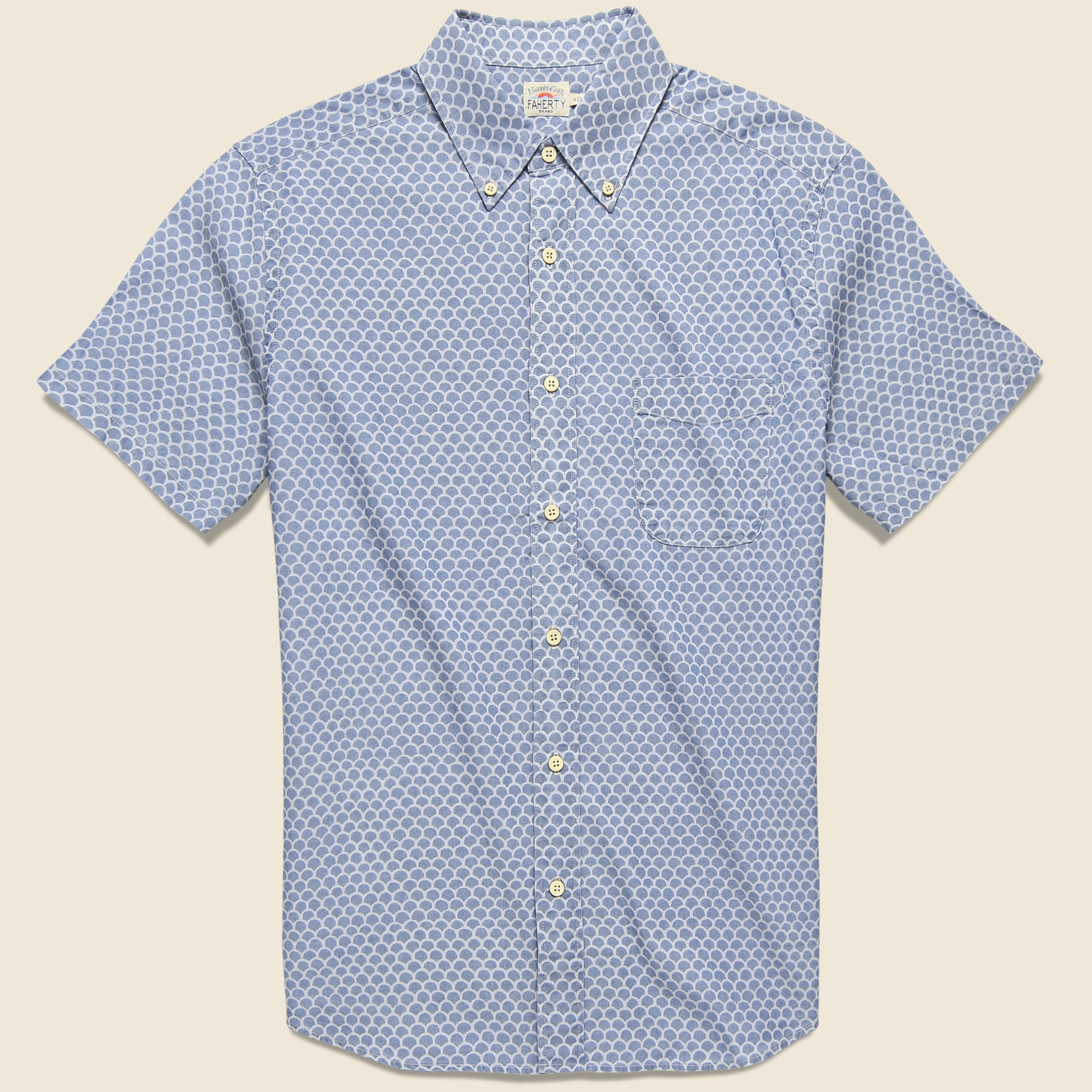 Faherty - S/S Pacific Shirt, SS19 - Faherty - STAG Provisions - Tops - S/S Woven - Other Pattern