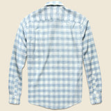 Stretch Summer Blend Shirt - White Blue Buffalo - Faherty - STAG Provisions - Tops - L/S Woven - Plaid