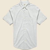 Stretch Oxford Shirt - Grey - Faherty - STAG Provisions - Tops - S/S Woven - Solid