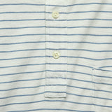 Jersey Beach Polo - White/Light Indigo - Faherty - STAG Provisions - Tops - S/S Knit