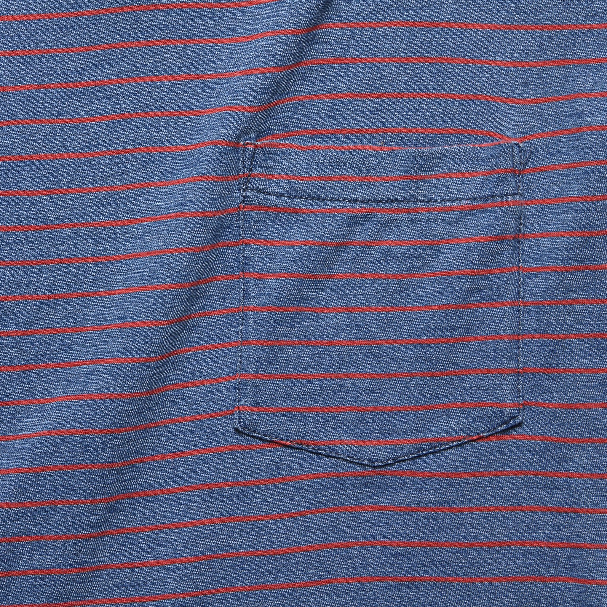 Indigo Pocket Tee - Medium Indigo/Red - Faherty - STAG Provisions - Tops - S/S Tee