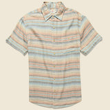 Doublecloth Coast Shirt - Evening Playa - Faherty - STAG Provisions - Tops - S/S Woven - Stripe