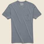 Garment Dyed Pocket Tee - Storm Blue - Faherty - STAG Provisions - Tops - S/S Tee