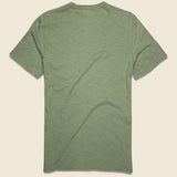 Surf Stripe Pocket Tee - Olive - Faherty - STAG Provisions - Tops - S/S Tee