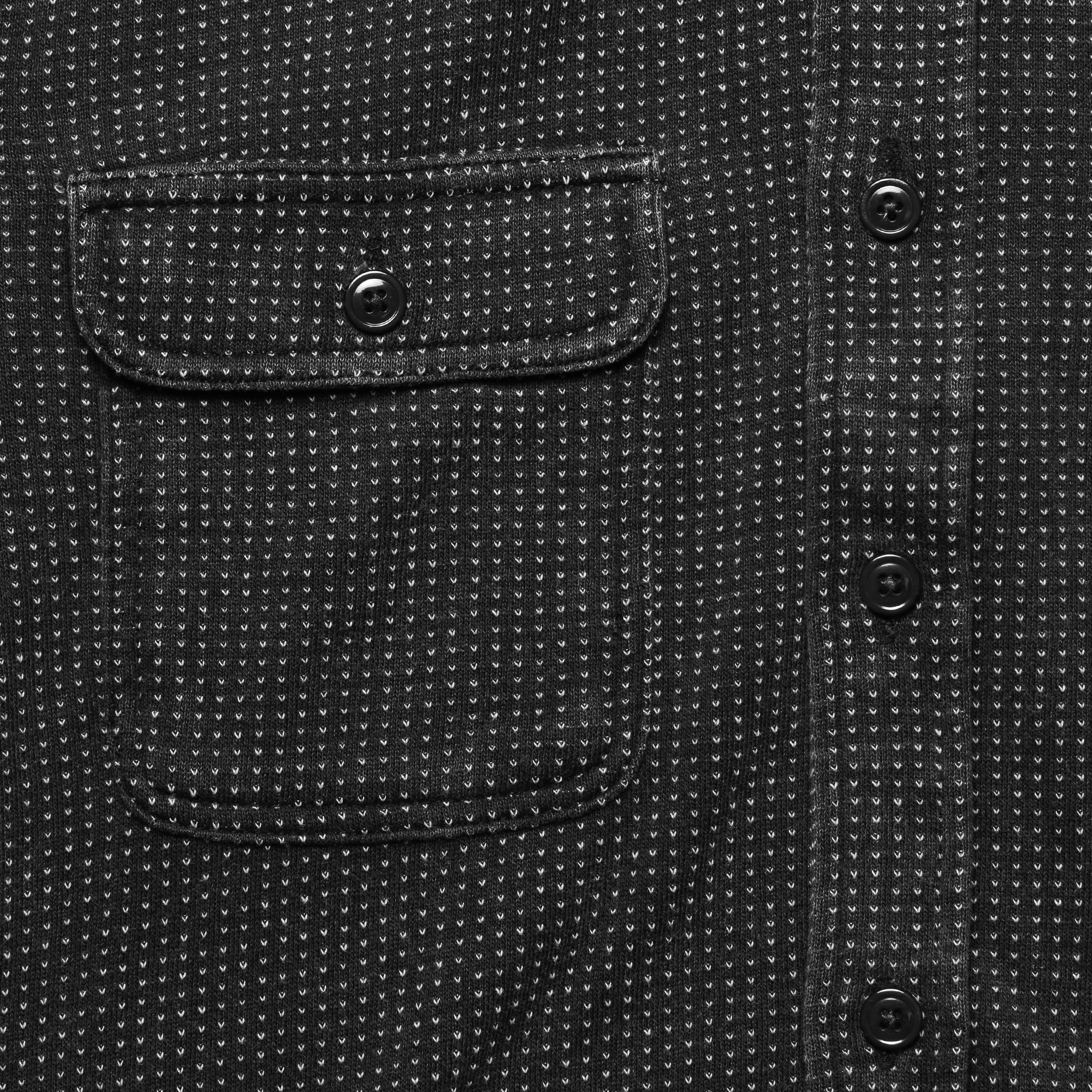 18 Year Wash Knit Dobby Workshirt - Black Indigo - Faherty - STAG Provisions - Tops - L/S Knit