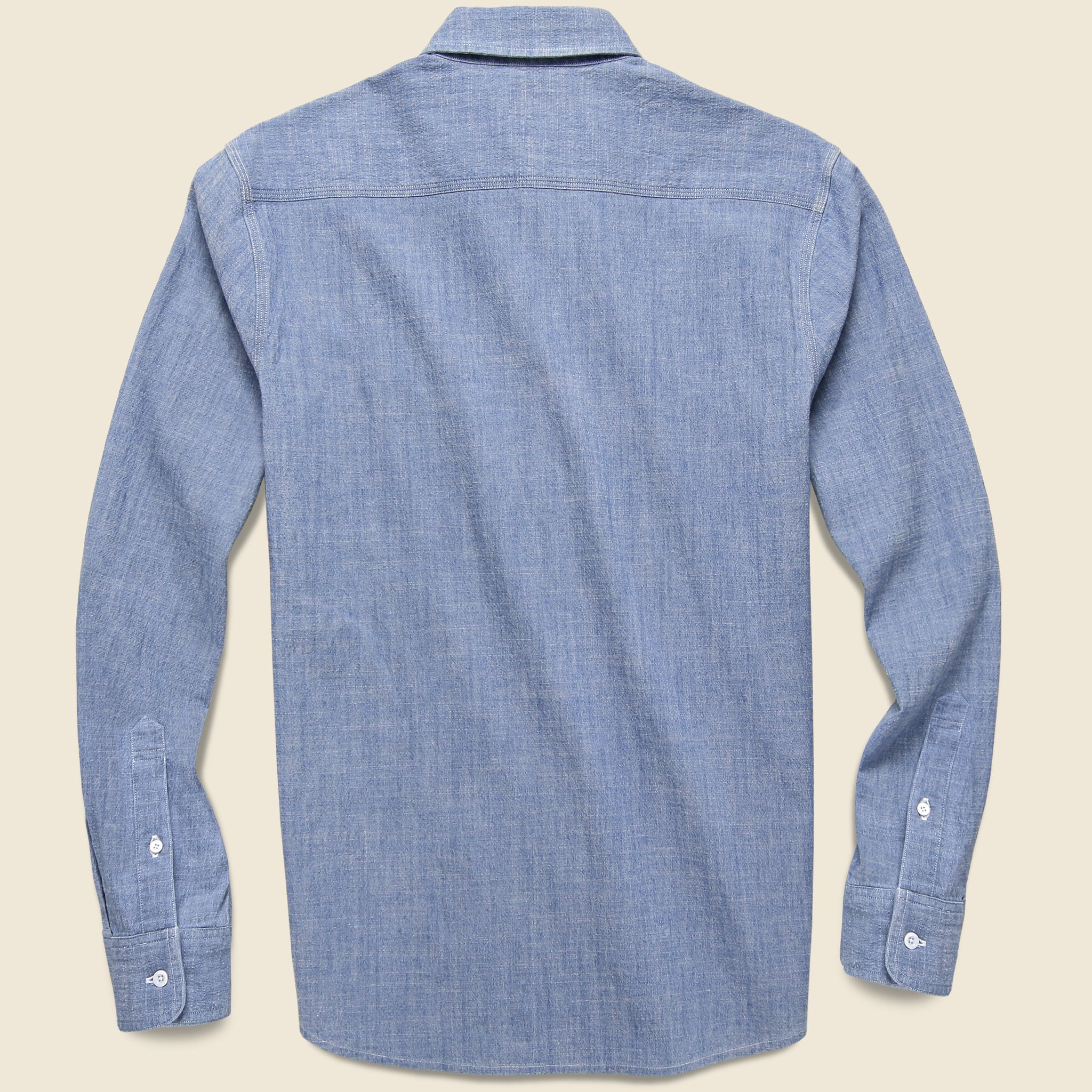 Collins Workshirt - Light Wash Indigo - Faherty - STAG Provisions - Tops - L/S Woven - Solid