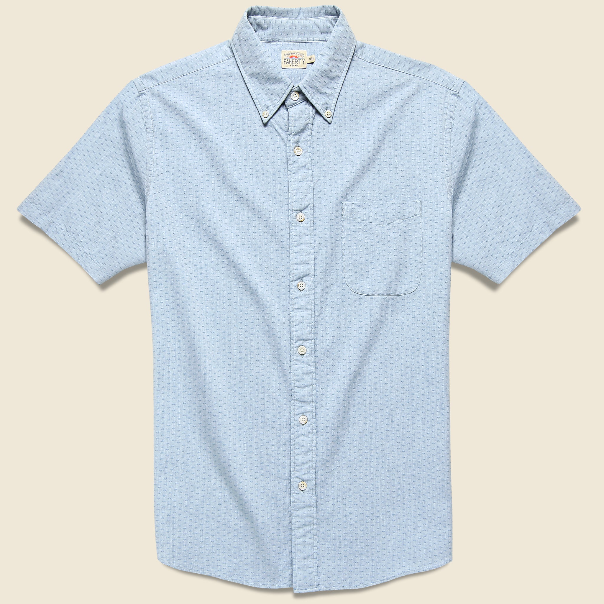 Everyday Button-Down Shirt - Fisheye Dobby - Faherty - STAG Provisions - Tops - S/S Woven - Other Pattern