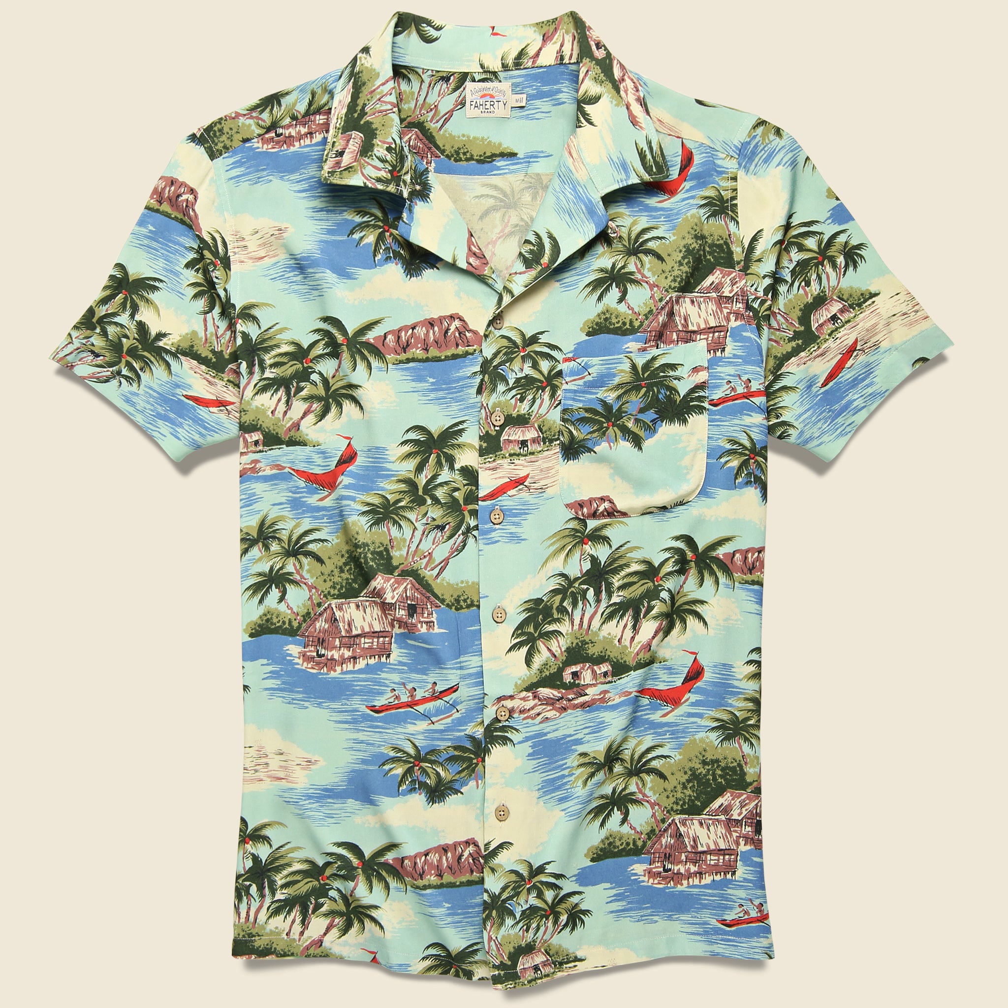Kona Camp Shirt - Kapalua Bay - Faherty - STAG Provisions - Tops - S/S Woven - Floral
