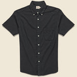 Stretch Oxford Shirt - Black - Faherty - STAG Provisions - Tops - S/S Woven - Solid